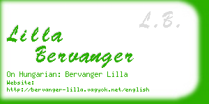 lilla bervanger business card